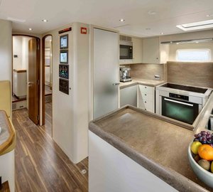 Sailing yacht Antares III - Galley and Crew Mess