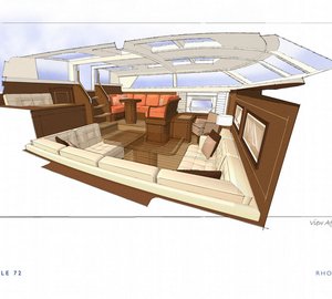 Sailing yacht Bougainville - Saloon Aft View-001