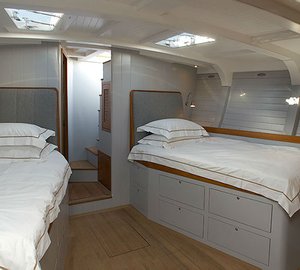 Sailing yacht GAIA - cabins - Credit Spirit Yachts