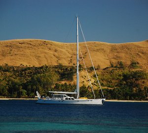 Sailing yacht KE-AMA II -  At Anchor
