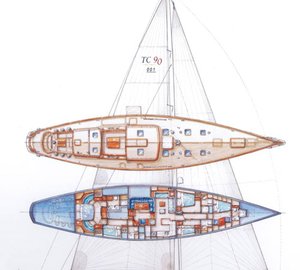 Sailing yacht KEALOHA -  Layout