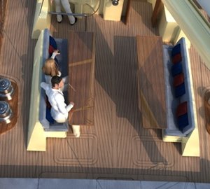 Sailing yacht KESTREL -  On Deck Convertible table
