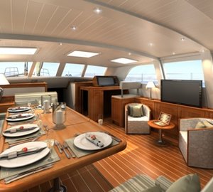 Sailing yacht KESTREL -  Salon