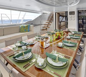 Sailing yacht MONDANGO 3 - Cockpit Breakfast Image by Chris Lewis