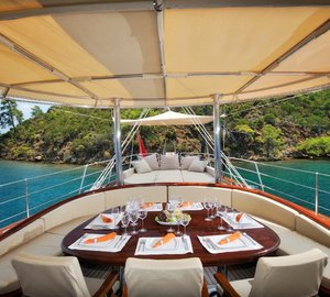 Sailing yacht REGINA - On Deck Dining