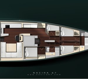 Sailing yacht SHAMLOR -  Layout