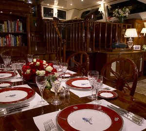 Sailing yacht WHISPER -  Formal Dining