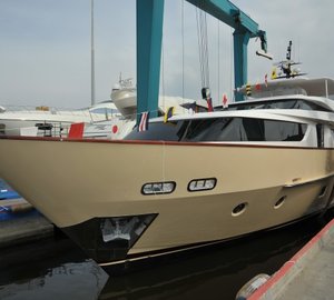 Sanlorenzo Motor Yacht Bubu Forever at her launch in 2011