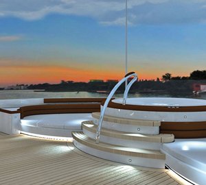 Spapool aboard superyacht Agat by Sevmash