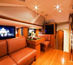 Stravaig -  Salon looking aft