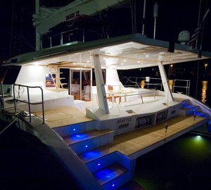 Sunreef 62 BLAZE II  -  At Deck at Night
