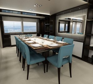 Sunseeker luxury yacht '131 Yacht' - Dining