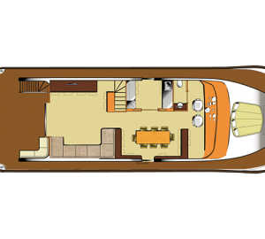 Super Yacht ARIA - Main Deck