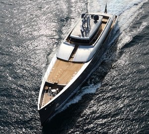 Super Yacht Exuma from above - photo  courtesy of Perini Navi