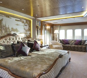 Super yacht ESTER III - Owners Suite - Photo by Klaus Jordan