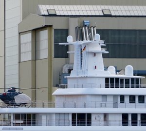 Super yacht ICE - Helicopter Landing Area - Photo by DrDuu