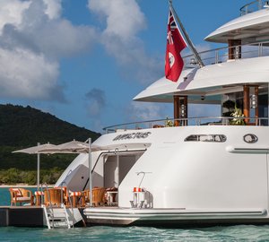 Super yacht INVICTUS - aft view - Photo by Jeff Brown