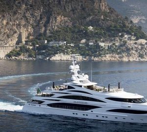 Super yacht Illusion V - side view