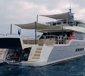 Super yacht TSA TSA - aft view