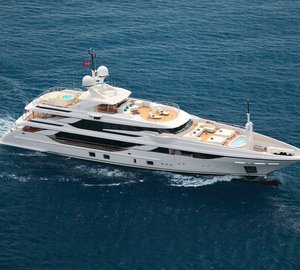 Super yacht VICA from above - Photo by Thierry Ameller