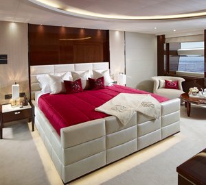 Super yacht X5 - Master Stateroom - Image credit to Princess Yachts International plc