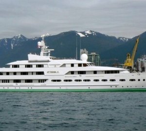 Superyacht Attessa IV before her extensive refit.