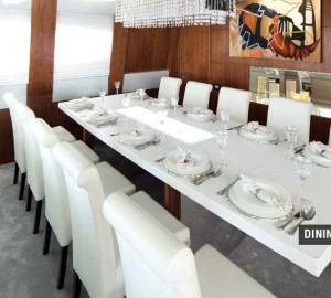 Superyacht Aycer 110 - Dining