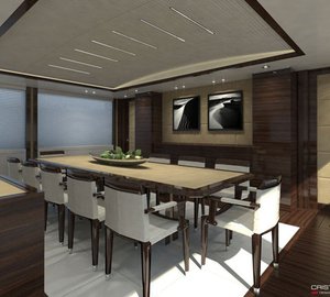 Superyacht Azul - Dining