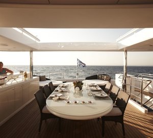 Superyacht E&E Top Sun Deck and Dining