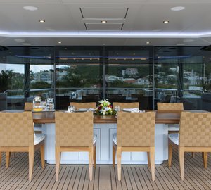 Superyacht ESTER III - Bridge Deck aft - Photo by Klaus Jordan