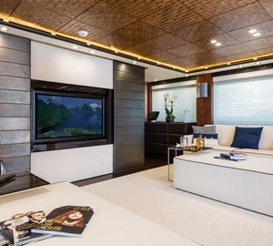 Superyacht I-Nova - Upper Saloon Photo credit to AB Photodesign