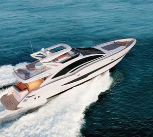 Superyacht Intermarine 95 from above