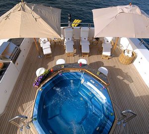 Superyacht NOBLE HOUSE -  Sundeck from above