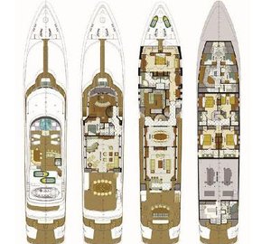 Superyacht REBEL - Layout