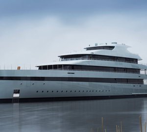 Superyacht Savannah on the water