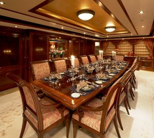 Superyacht TITANIA - Formal Dining
