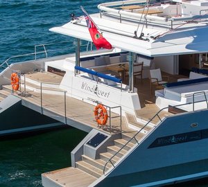 Superyacht WindQuest - aft view