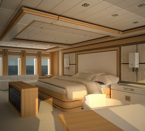 Superyacht YOGI owners cabin - 2011 launch by Proteksan Turquoise