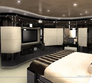 Talisman C (ex Talisman II)motoryacht Double Guest Suite - Image credit to Proteksan Turquoise