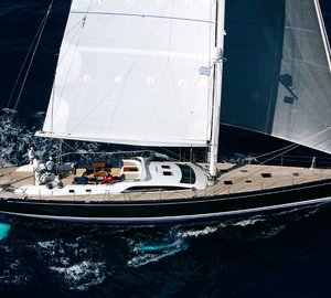 The luxury yacht Swan 82