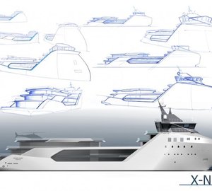 VARD Explorer Superyacht Project KILKEA Side Profile and Sketch