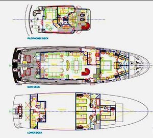 VivieRae yacht - ex CaryAli - Layout