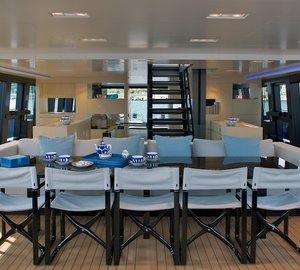 Wally 50m Better Place - dining area looking aft - Photo Toni Meneguzzo