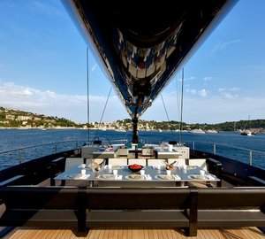 Wally50m Better Place yacht - dining area in sundeck - Photo Toni Meneguzzo