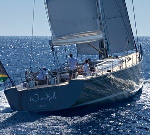 Windfall yacht - aft view