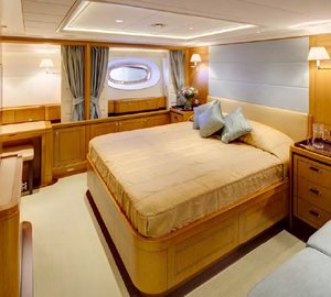 Wisp yacht - Guest Cabin - Photo by Cory Silken