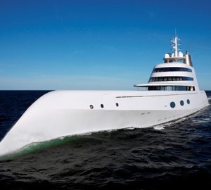 Yacht A photograph taken from bow by Guillaume Plisson