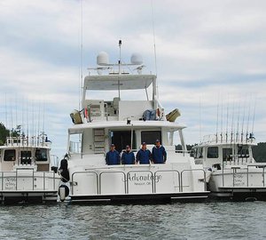 Yacht ADVANTAGE -  At Anchor, Stern View