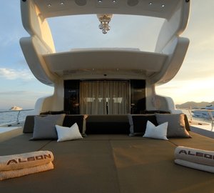 Yacht ALEON - Aft Deck Sunpads