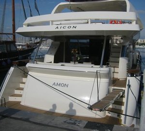 Yacht AMON -  Aft View in port